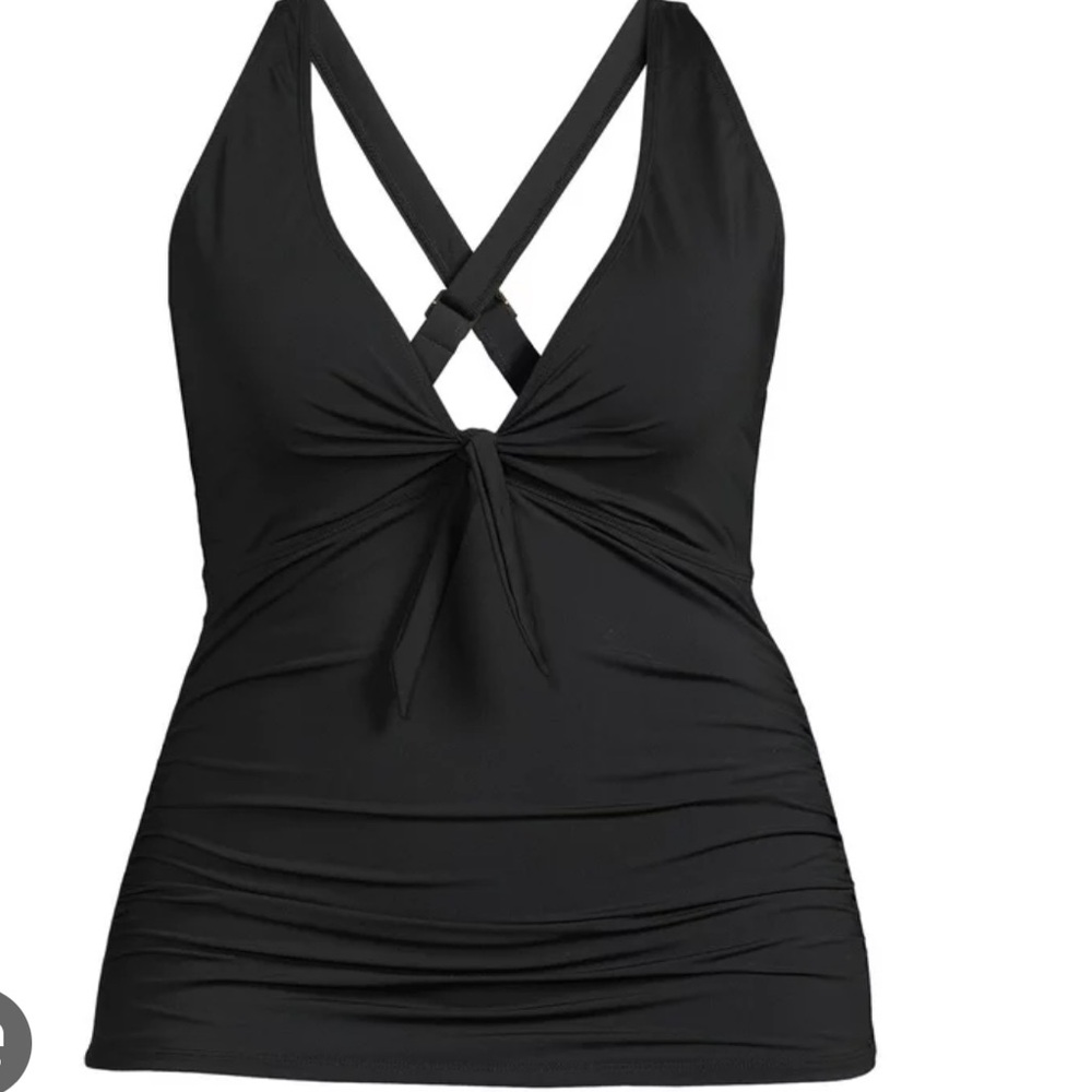 Catherine Malandrino black Tankini top NWT! SZ XL